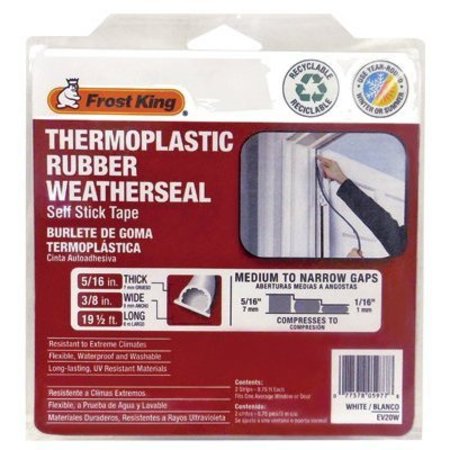 THERMWELL PRODUCTS Wht Wthr Seal Tape EV20W